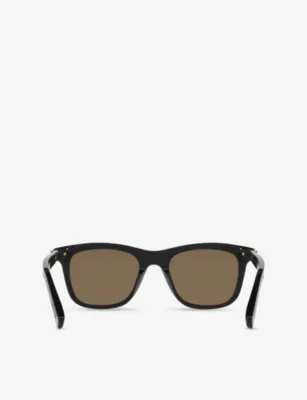 CARTIER CT0396S rectangle-frame tortoiseshell acetate sunglasses detail 3