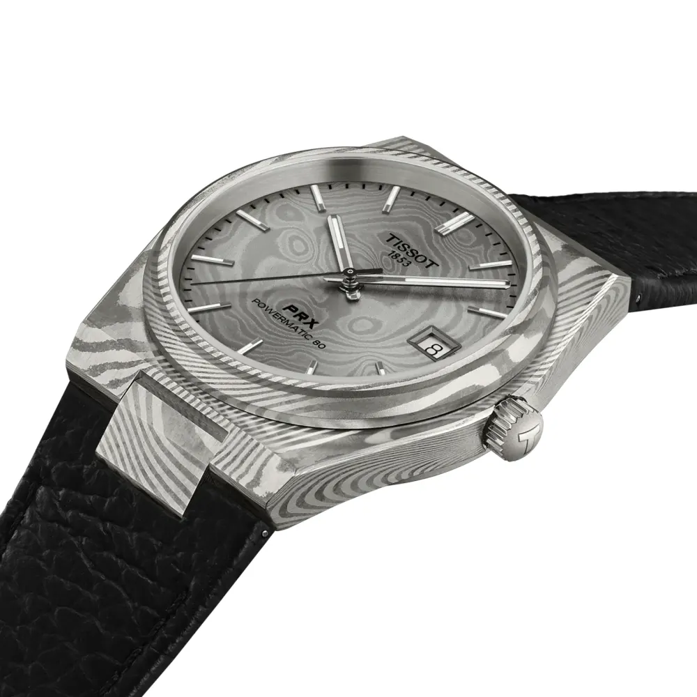 Tissot PRX Damascus 38mm Unisex Watch Grey detail 2