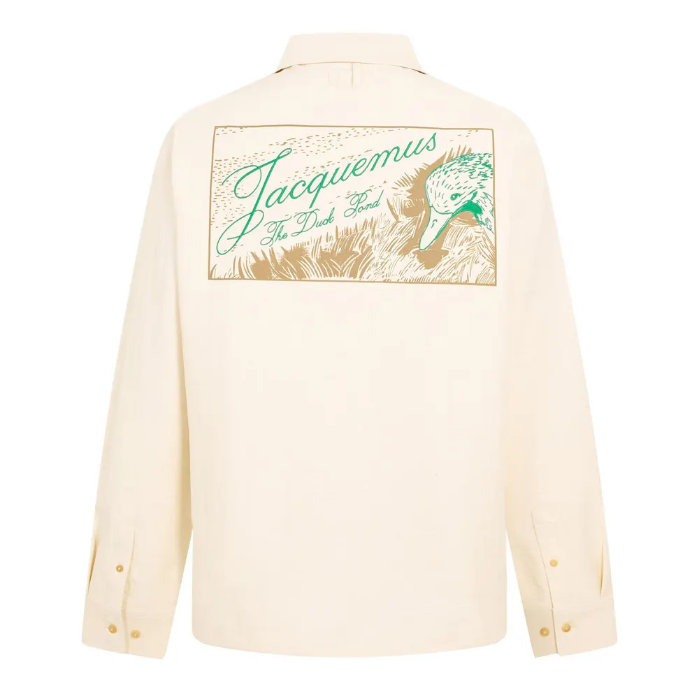 Jacquemus Men's Jacquard Rosemary Overshirt detail 2