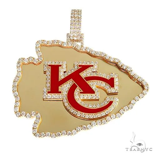 RINA - For Him CUSTOM 18K Gold Custom Made 'KC' Logo Pendant 66940 in Rose Gold – Pendant