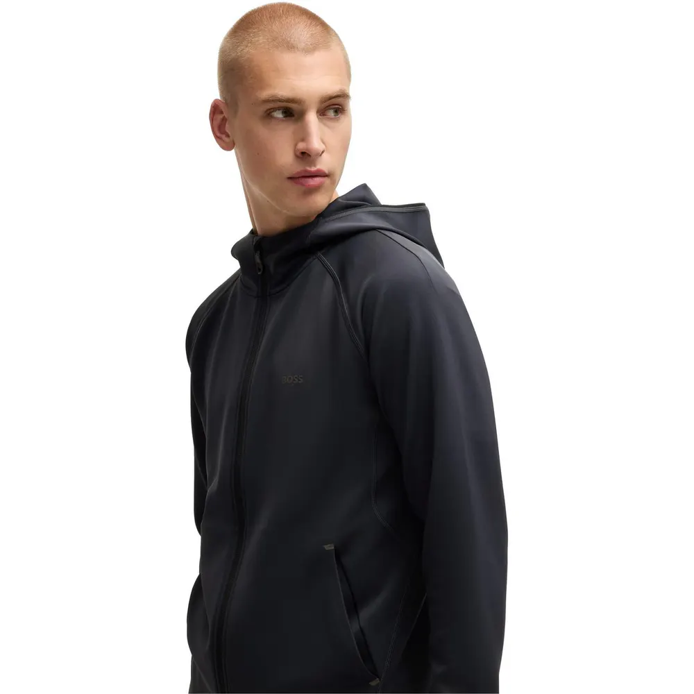 Boss Men's Sicon Active Green Moisture-Wicking Tracksuit Top detail 2