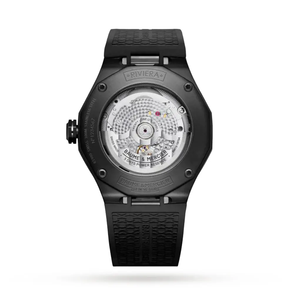 Baume & Mercier Riviera 42mm Mens Watch Black in Black, additional product view 2