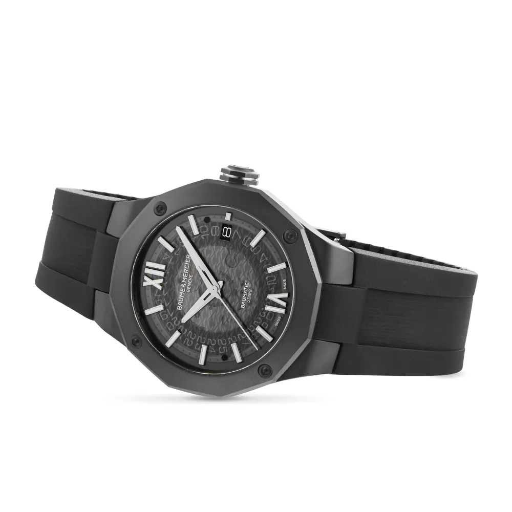 Baume & Mercier Riviera 42mm Mens Watch Black in Black, additional product view 3