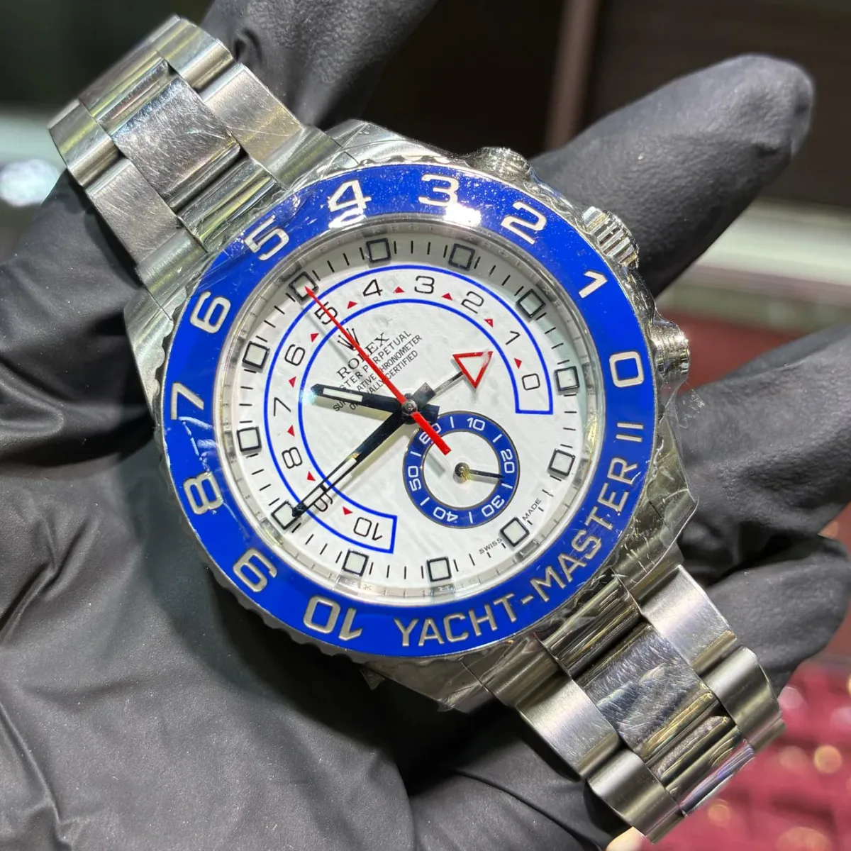 ANKUR - For Him WATCHES 2015 Rolex Yacht-Master II 44mm | Oystersteel | White Regatta Dial – Watch