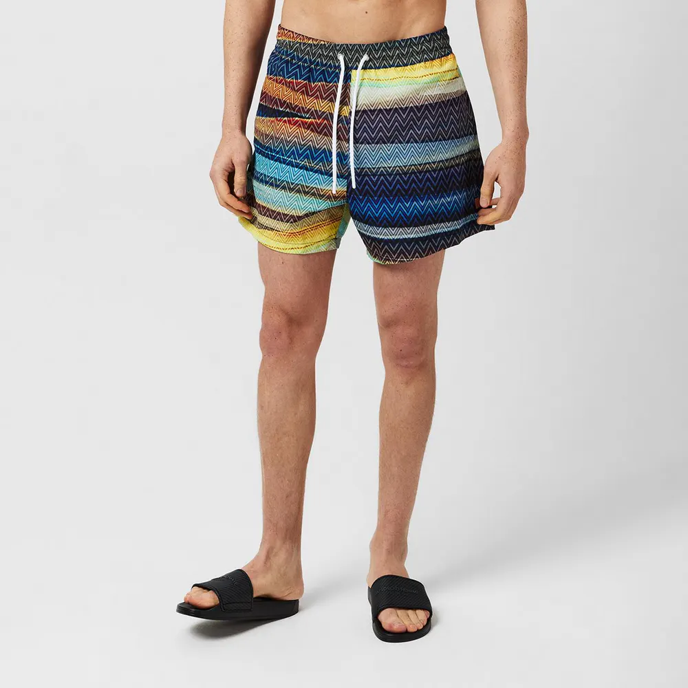 Missoni Men's Striped Quick-Drying Swim Shorts in Multi SM9LU, additional product view 3