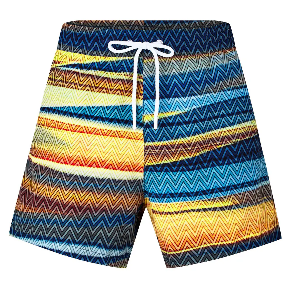 Missoni Men's Striped Quick-Drying Swim Shorts in Multi SM9LU – Clothing