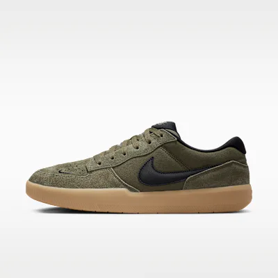 Nike SB Force 58 Skate Shoes - Medium Olive/Medium Olive/Gum Light Brown/Black