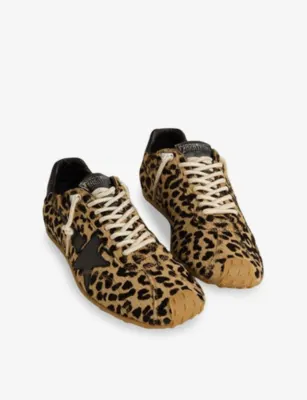 GOLDEN GOOSE Marathon Speed 90179 Pony Hair-Leather Trainers - EUR 46 / 12 UK MEN in BLK/BROWN, additional product view 3