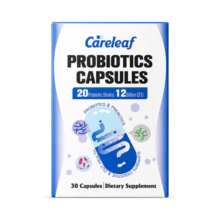 careleaf Daily Probiotics with Prebiotics Capsules 12Billion CFU 20 Strains 30 Capsules – Vitamins & Supplements > Supplements > Acidophilus & Friendly Bacteria