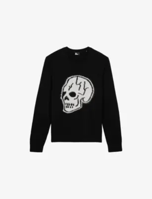 THE KOOPLES Skull-Motif Crewneck Cotton Jumper