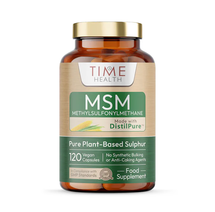 Time Health MSM DistilPure - Plant Origin Sulphur - Skin & Joint Support