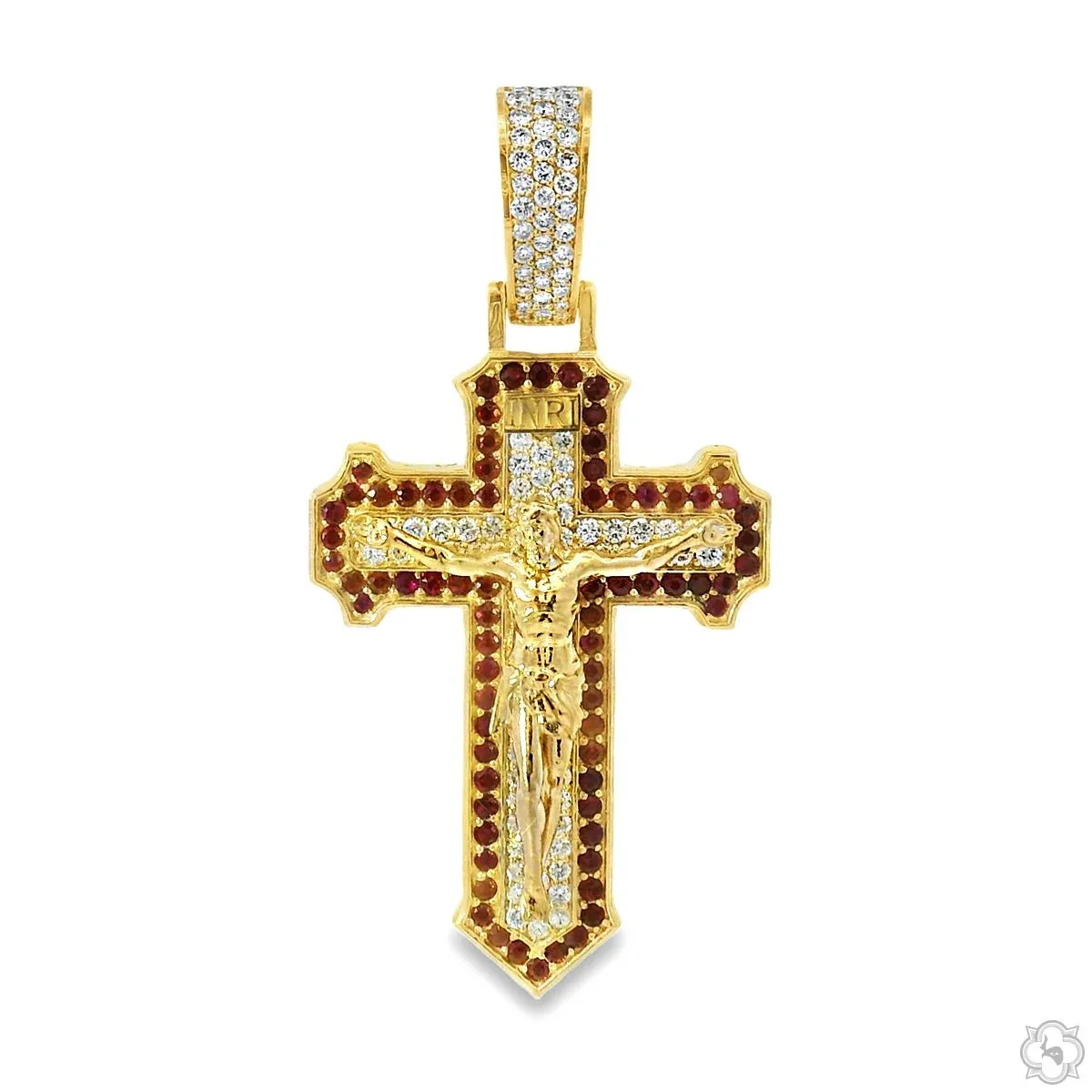 RINA - For Him CUSTOM Crimson Redemption Cross 70603 in Rose Gold – Pendant