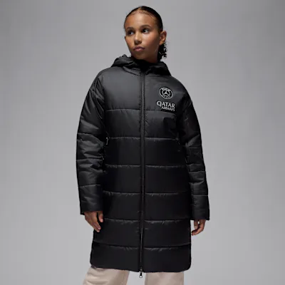 Nike Paris Saint-Germain Academy Pro Fourth Men's Jordan Therma-FIT Football Synthetic-Fill Jacket - Off-Noir/Off-Noir/Off-Noir/Particle Grey