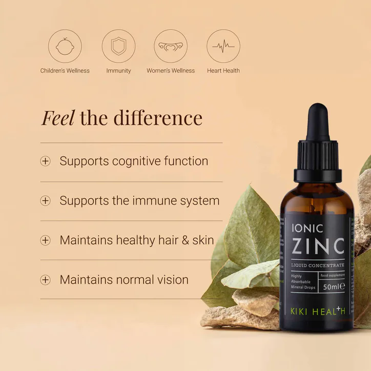 KIKI HEALTH Ionic Zinc Liquid Concentrate - 50ml, additional product view 2