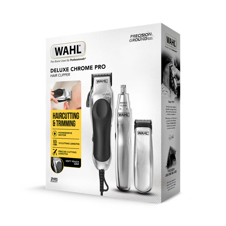 WAHL WM80103-801 Deluxe Chrome Pro Mains Clipper