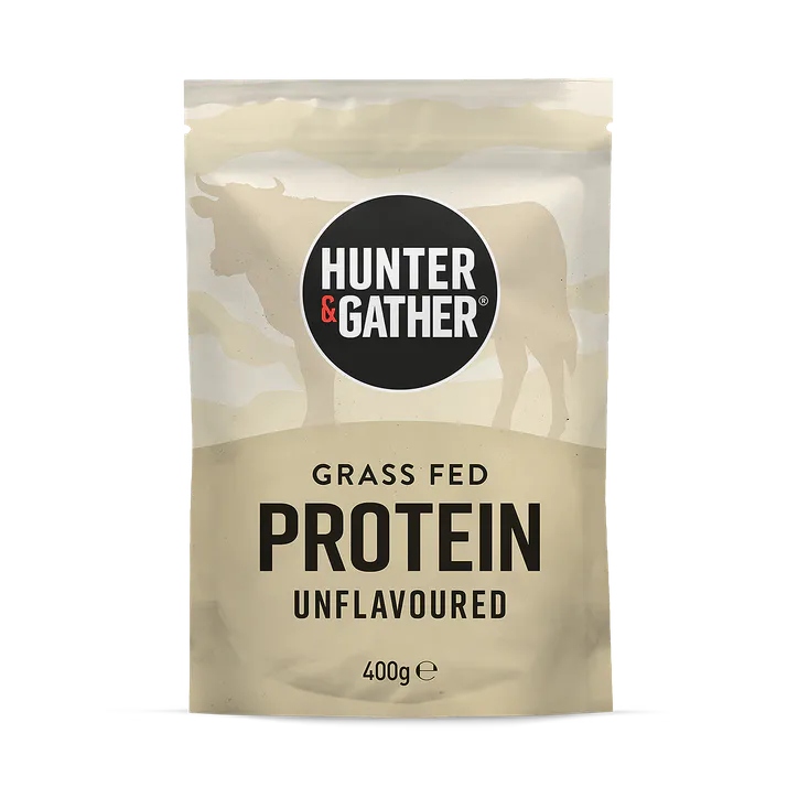 Hunter & Gather Grass Fed Beef Protein Powder Unflavoured 400g