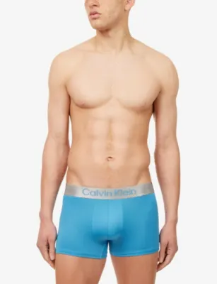 CALVIN KLEIN Micro-Stretch Pack of Three Jersey Trunks detail 2