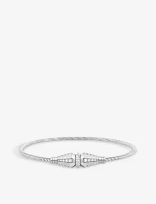 BOUCHERON Jack de Boucheron single 18ct white-gold and 1.04ct round diamond bracelet - 17CM