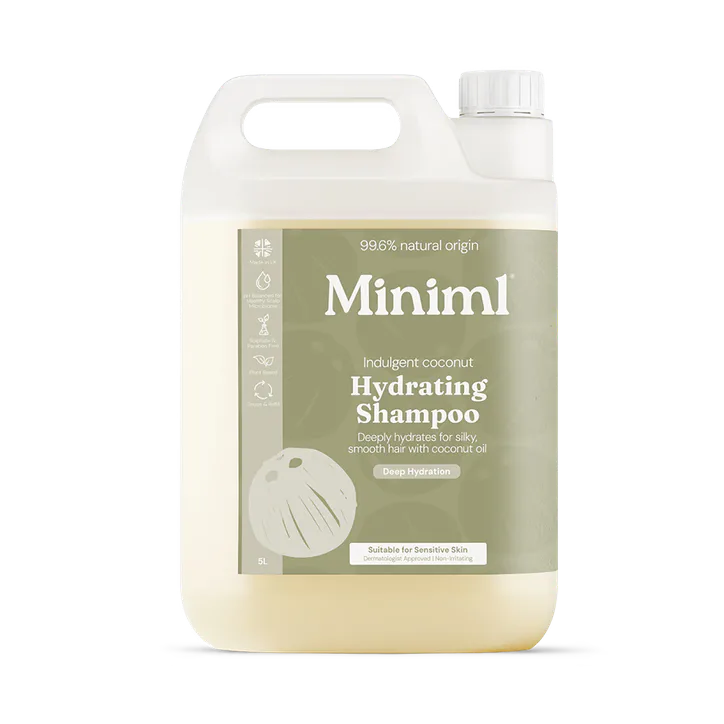 Miniml Hydrating Shampoo for Dry Hair Indulgent Coconut 5L Refill