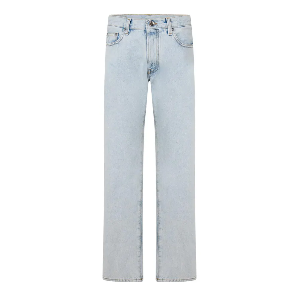 Off White Men's Diagonal Cotton Slim Fit Jeans