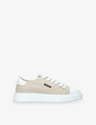 BELIER Rome Canvas Trainers - EUR 45 / 11 UK MEN in CREAM COMB – Mens | Trainers | Lace up trainers