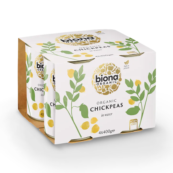 Biona Organic Chickpeas 4x 400g, additional product view 2