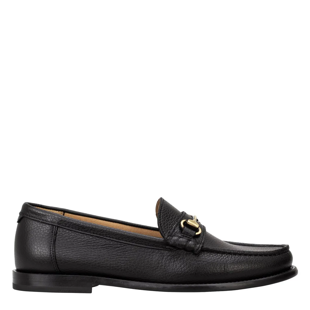Boss Mens BOSS Leather Slip-on Loafers with Embossed Logo (Tevan)
