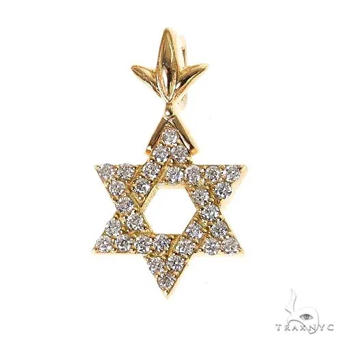 RINA - For Him FACTORY Star Of David Diamond Pendant Mini 69554 in Rose Gold – Pendant