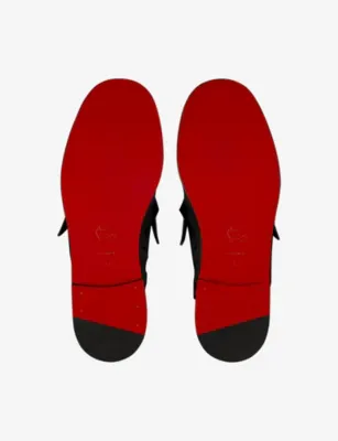 CHRISTIAN LOUBOUTIN The Plato Dots Leather Loafers - 5 in BLACK, additional product view 2