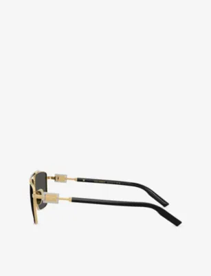 DOLCE & GABBANA DG2336 Square-Frame Metal Sunglasses detail 2