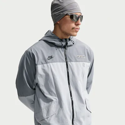 Nike Air Max Men's Woven Jacket - Wolf Grey/Cool Grey/Black