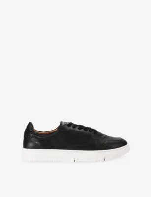 STEVE MADDEN Cliff Leather Trainers - EUR 42 / 8 UK MEN in BLACK – Mens | Trainers | Lace up trainers