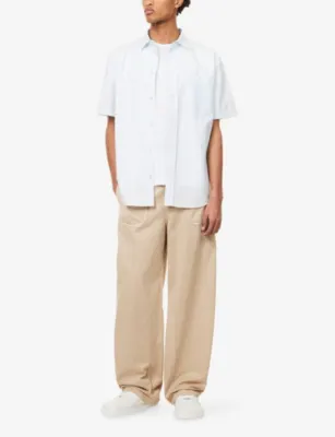 LOEWE x Paula's Ibiza Embroidered Cotton-Blend Shirt - 15.75 detail 2