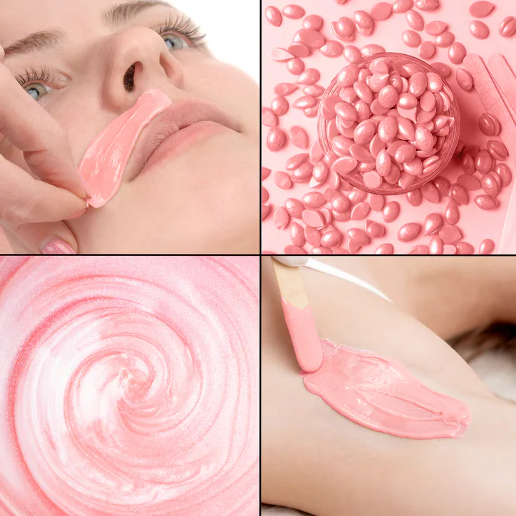 Rio Go Smooth Stripless Hard Wax Beads 500g x 2 pack (Rose) detail 2