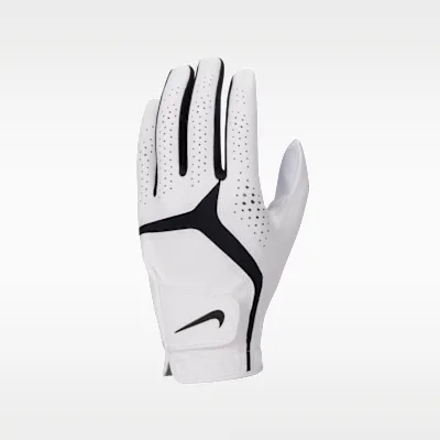 Nike Dura Feel 10 Golf Glove (Left Regular) (Three Pack) - Pearl White/Pearl White/Black