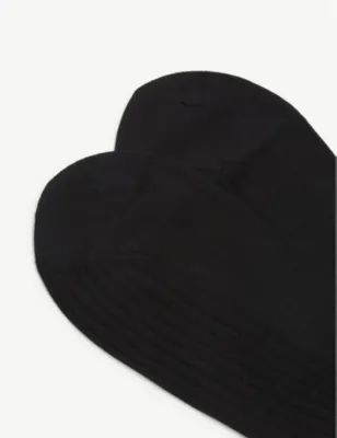 FALKE No7 Ribbed virgin wool socks - BLACK - 7.5-8 in BLACK, additional product view 3