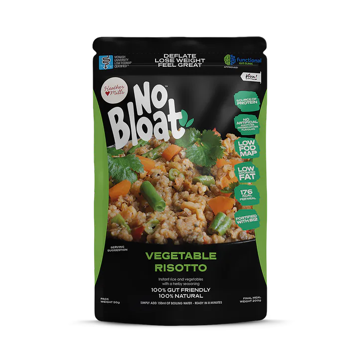 NO BLOAT Vegetable Risotto 4 x 50g Pouches