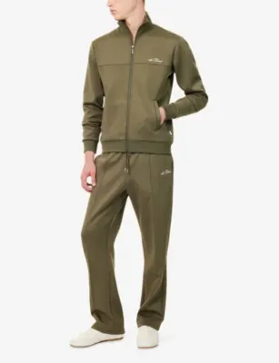 LES DEUX Signature Brand-Embroidered Woven Track Joggers detail 2