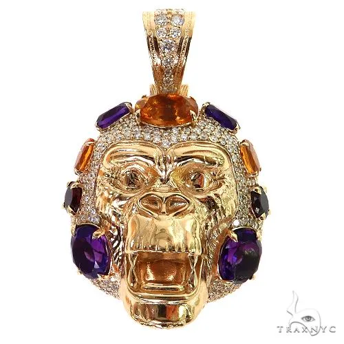 RINA - For Him DISCORD MAX For Him Monkey Head Pendant 69407 in Rose Gold – Pendant