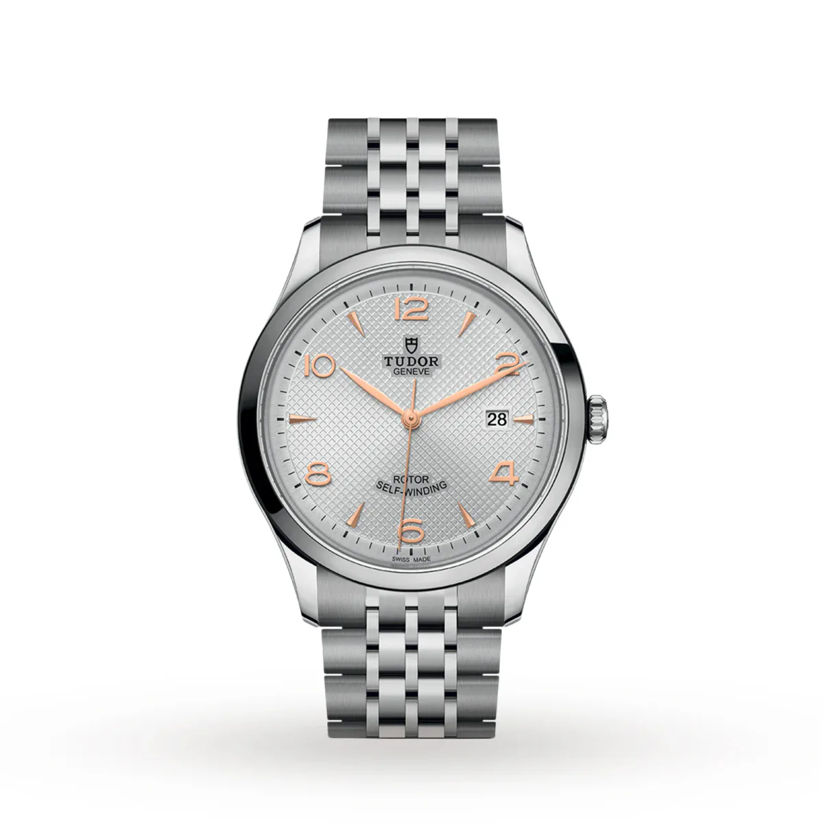 Tudor 1926 41mm Mens Watch Steel Case Silver Dial