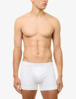 TOM FORD Tonal Cotton Bx Brief in WHITE, additional product view 2