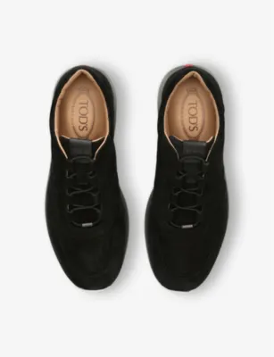 TODS Nuova Allacciato Sportivo 79K Suede Low-Top Trainers - EUR 42.5 / 8.5 UK MEN in BLACK, additional product view 2
