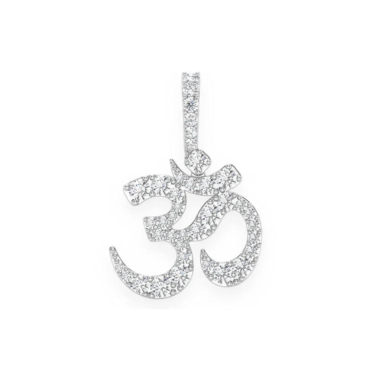 For Him Pranava Om Diamond Pendant in 0.66ctw / Rose Gold / Natural Diamond – Pendant