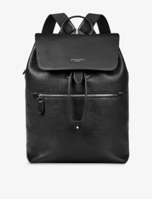 ASPINAL OF LONDON Reporter Leather Backpack
