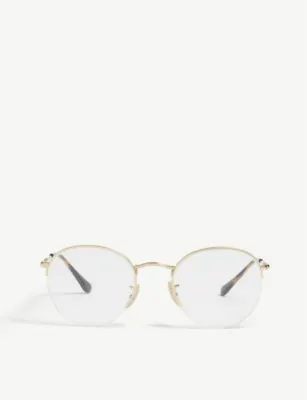 RAY-BAN RB3947V phantos-frame glasses in Gold – Mens | Glasses