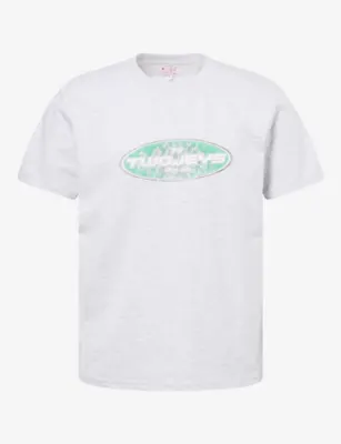 TWOJEYS Speedway Logo-Print Cotton-Jersey T-Shirt in GREY – Mens | Tops & t-shirts | T-Shirts | Printed T-Shirts