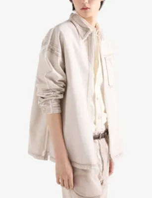 PRADA Bull Zipped Denim Shirt detail 3