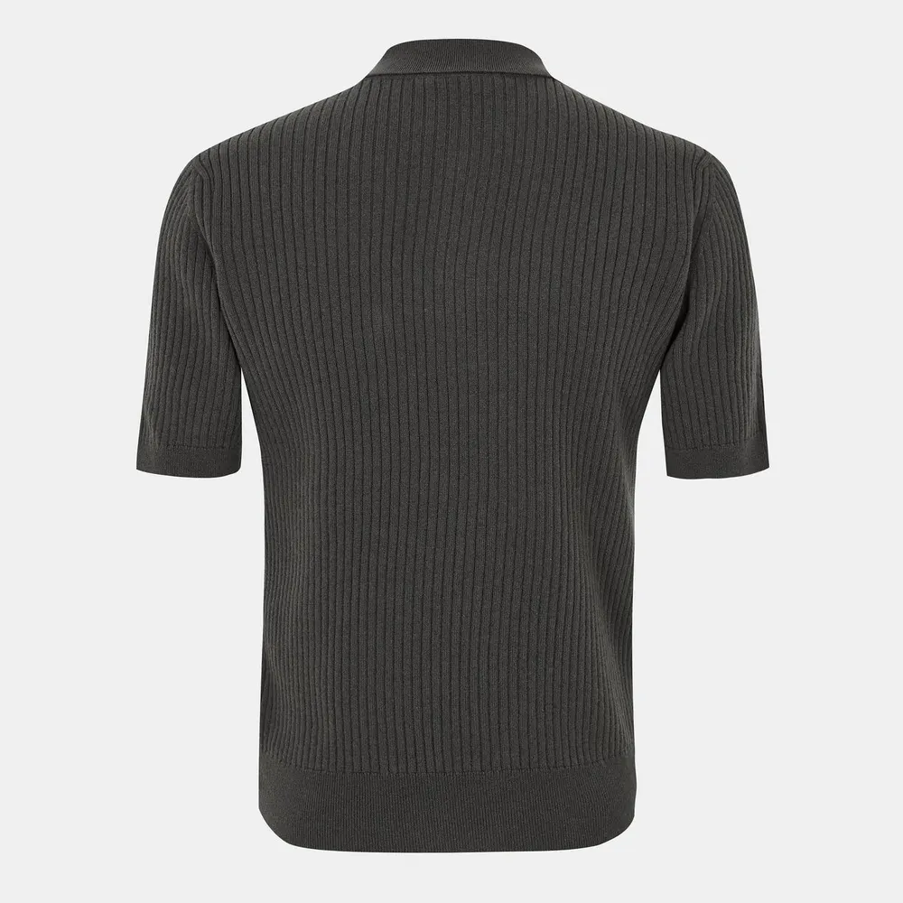 Gucci Mens Rib Knit Polo Shirt detail 2