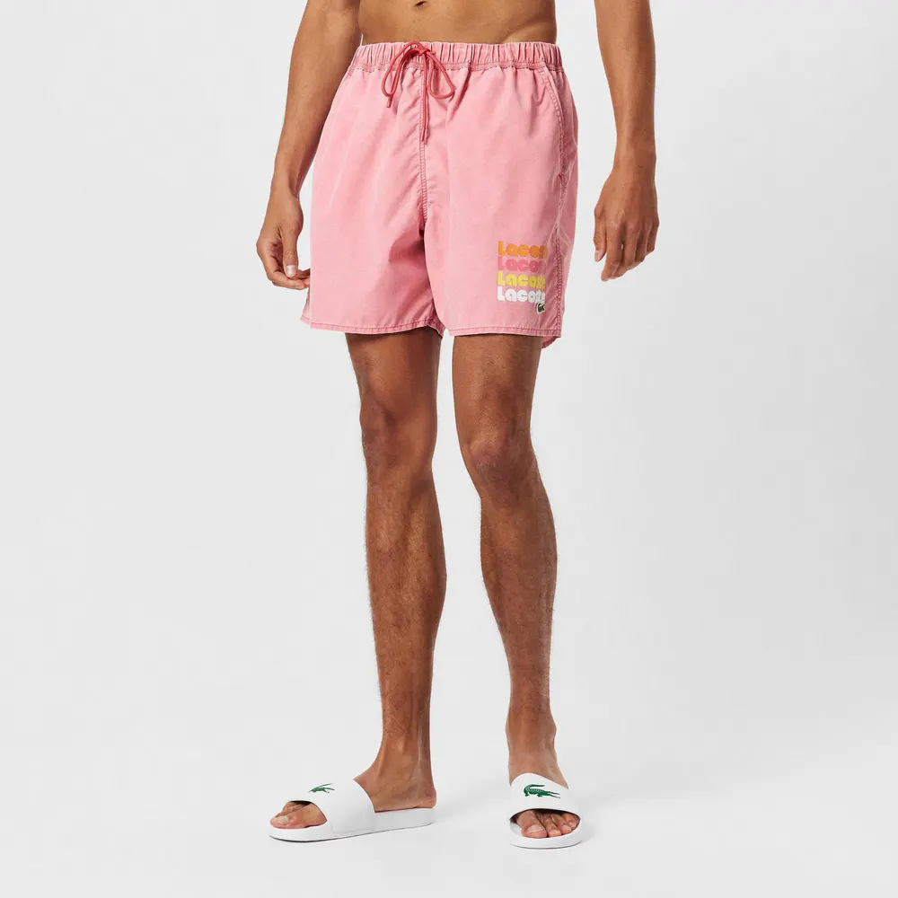 Lacoste Men's Ombre Swim Shorts detail 3