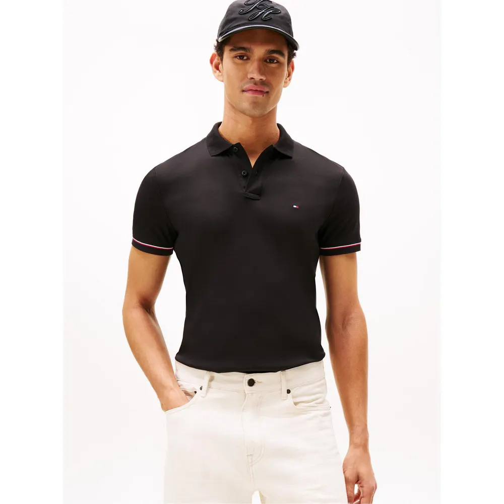 Tommy Hilfiger Men's LiquidTip Short Sleeve Polo Shirt detail 2